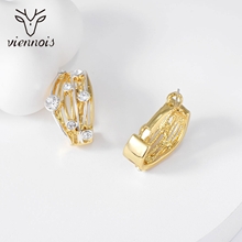 Show details for Inexpensive Gold Plated White Stud Earrings from Reliable Manufacturer