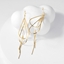 Show details for Designer Gold Plated Medium Dangle Earrings with 3~7 Day Delivery