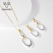 Show details for Attractive Platinum Plated Zinc Alloy 2 Piece Jewelry Set For Your Occasions