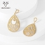Show details for Copper or Brass Cubic Zirconia Dangle Earrings with Full Guarantee