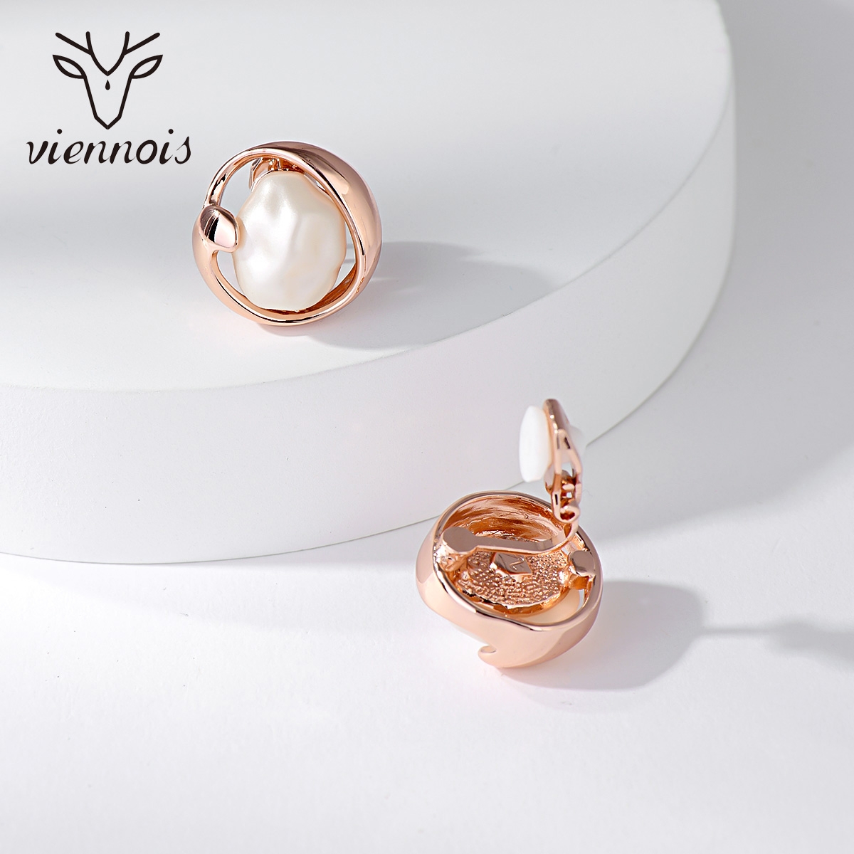 Good Quality Rose Gold Plated Small Stud