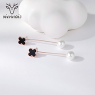 Picture of Delicate Artificial Pearl Classic Dangle Earrings