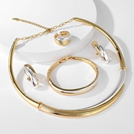 Show details for Stunning Zinc Alloy Dubai 4 Piece Jewelry Set in Exclusive Design