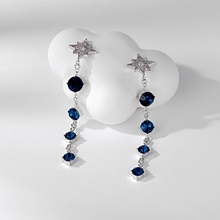 Show details for Fashion Swarovski Element Copper or Brass Dangle Earrings