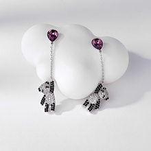 Show details for New Season Purple Animal Dangle Earrings with SGS/ISO Certification