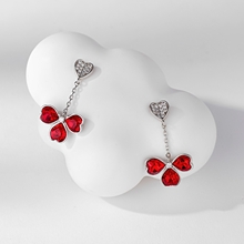 Show details for Copper or Brass Swarovski Element Dangle Earrings Online Only