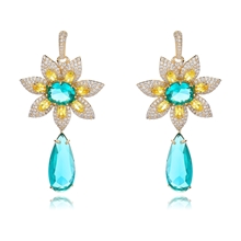 Show details for Flowers & Plants Luxury Dangle Earrings with Speedy Delivery