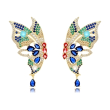 Show details for Fashionable Medium Copper or Brass Dangle Earrings