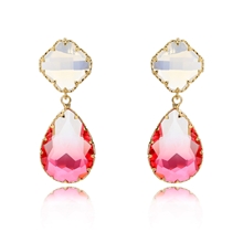 Show details for Unique Cubic Zirconia Luxury Dangle Earrings