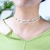 Picture of Beautiful Artificial Pearl Small Tennis Necklace