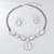 Picture of Featured White Big 2 Piece Jewelry Set Factory Supply
