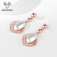 Picture of Unique Big Rose Gold Plated Dangle Earrings