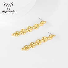 Show details for Hypoallergenic Gold Plated Big Dangle Earrings with Easy Return