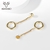 Picture of Beautiful Big Gold Plated Dangle Earrings at Great Low Price