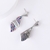 Picture of Affordable Platinum Plated Cubic Zirconia Dangle Earrings with Fast Delivery