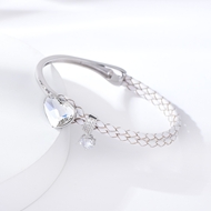 Show details for Fashion Platinum Plated Fashion Bangle of Original Design