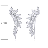 Picture of Cubic Zirconia 925 Sterling Silver Big Stud Earrings Exclusive Online