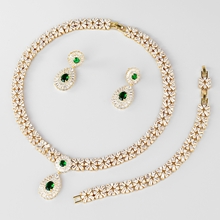 Show details for Fashionable Big Copper or Brass 3 Piece Jewelry Set