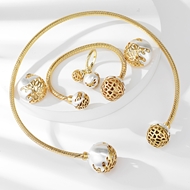 Picture of Dubai Zinc Alloy 4 Piece Jewelry Set Online Only