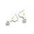 Picture of Designer Gold Plated Copper or Brass Dangle Earrings with No-Risk Return