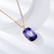 Picture of Zinc Alloy Purple Pendant Necklace at Great Low Price