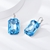 Picture of Superior Sea Blue Geometric Earrings