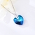 Picture of 925 Sterling Silver Blue Pendant Necklace with Full Guarantee