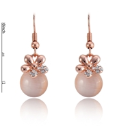 Picture of Mainstream Of  Floral Rose Gold Plated Drop & Dangle