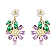 Picture of Flowers & Plants Luxury Dangle Earrings with Fast Shipping