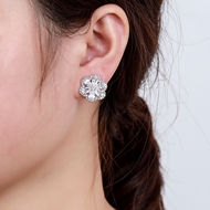 Picture of Stylish Medium Platinum Plated Stud Earrings