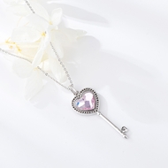 Picture of Love & Heart Pink Pendant Necklace with Fast Delivery
