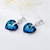 Picture of Love & Heart Big Dangle Earrings with Fast Delivery