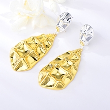 Show details for Attractive Multi-tone Plated Zinc Alloy Dangle Earrings
