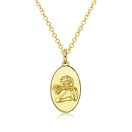 Picture of Dubai Gold Plated Pendant Necklace with Fast Shipping