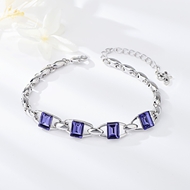 Show details for Popular Swarovski Element Platinum Plated Fashion Bracelet