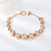 Show details for Rose Gold Plated Zinc Alloy Fashion Bracelet from Certified Factory