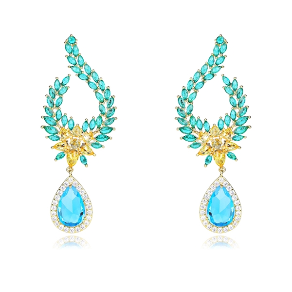 Fashion Crystal Drop Designer Earrings For Women Exquisite Luxury Shiny  Rhinestone Big Earring Eardrop Statement Jewelry Gifts - AliExpress