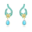 Show details for Designer Gold Plated Big Dangle Earrings with 3~7 Day Delivery