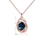 Picture of Best Crystal Dark Blue 2 Pieces Jewelry Sets
