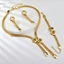 Show details for Great Value Gold Plated Big 3 Piece Jewelry Set with Full Guarantee