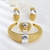 Picture of Low Price Copper or Brass Multi-tone Plated 3 Piece Jewelry Set from Trust-worthy Supplier
