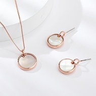 Picture of Buy Rose Gold Plated Shell 2 Piece Jewelry Set