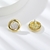 Picture of Staple Small White Stud Earrings