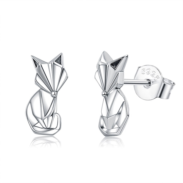 Picture of Origninal Small Platinum Plated Stud Earrings