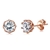 Picture of Unique Cubic Zirconia White Stud Earrings