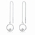 Picture of High End 925 Sterling Silver Platinum Plated Dangle Earrings
