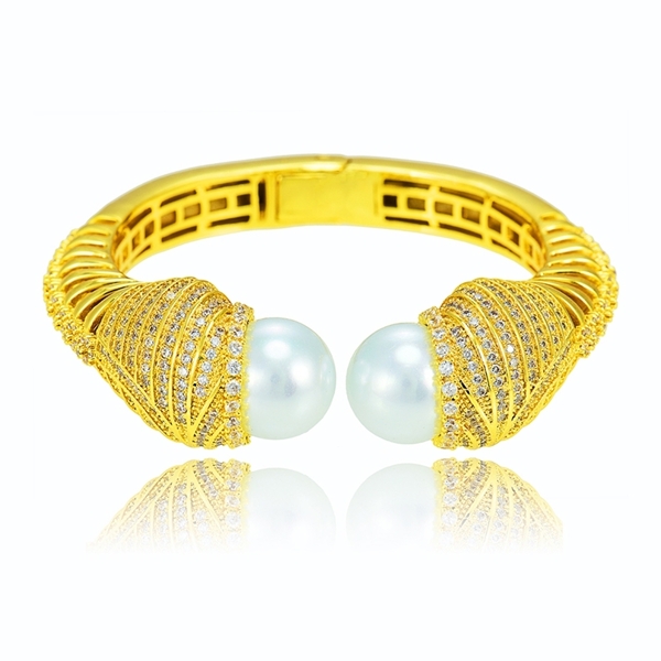 Picture of Good  Cubic Zirconia Brass Bangles