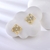 Picture of Wholesale Gold Plated Cubic Zirconia Stud Earrings with No-Risk Return