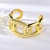 Picture of Staple Big Gold Plated Fashion Bangle