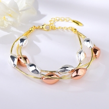 Show details for Dubai Multi-tone Plated Fashion Bangle with Beautiful Craftmanship
